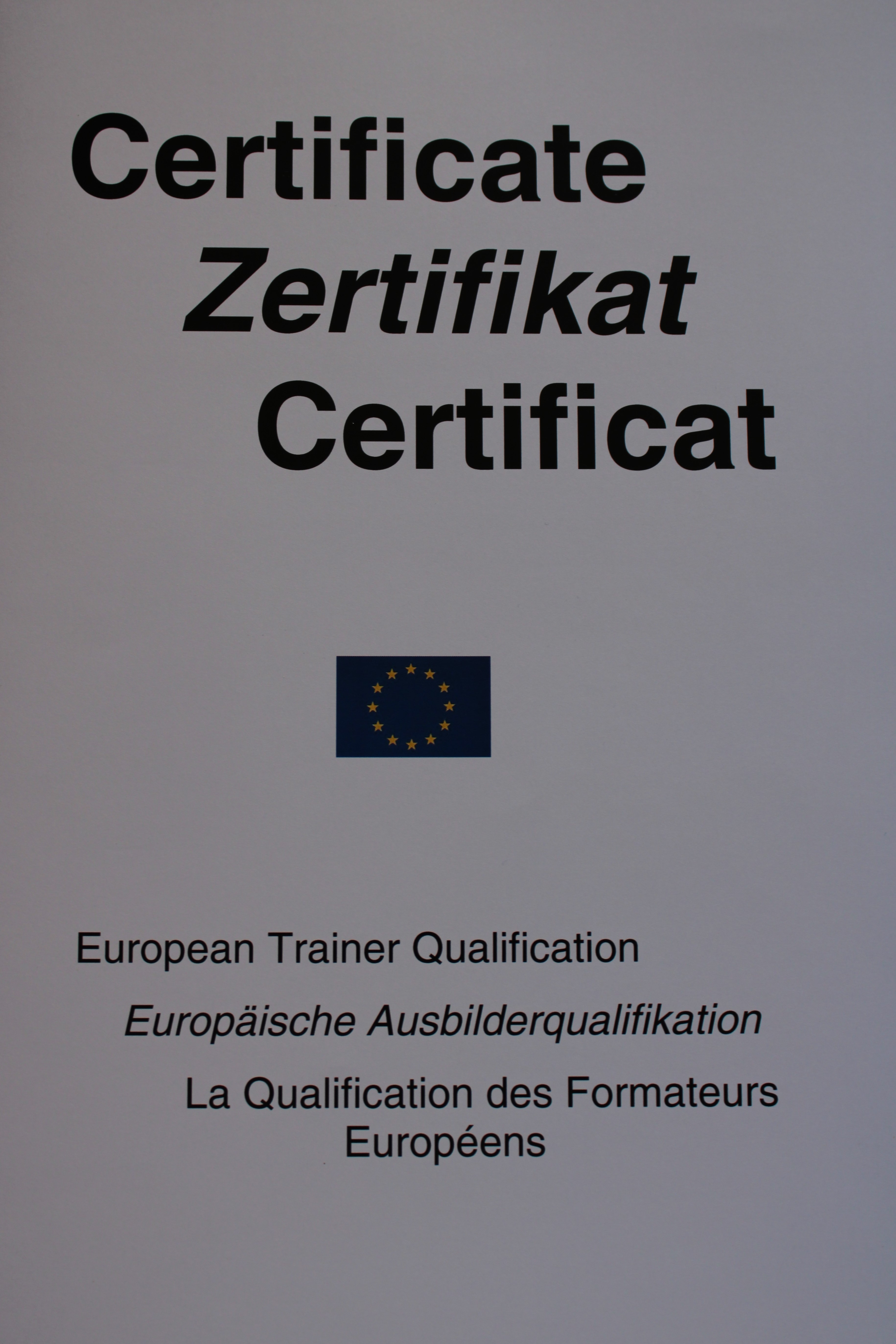 European Trainer Qualification